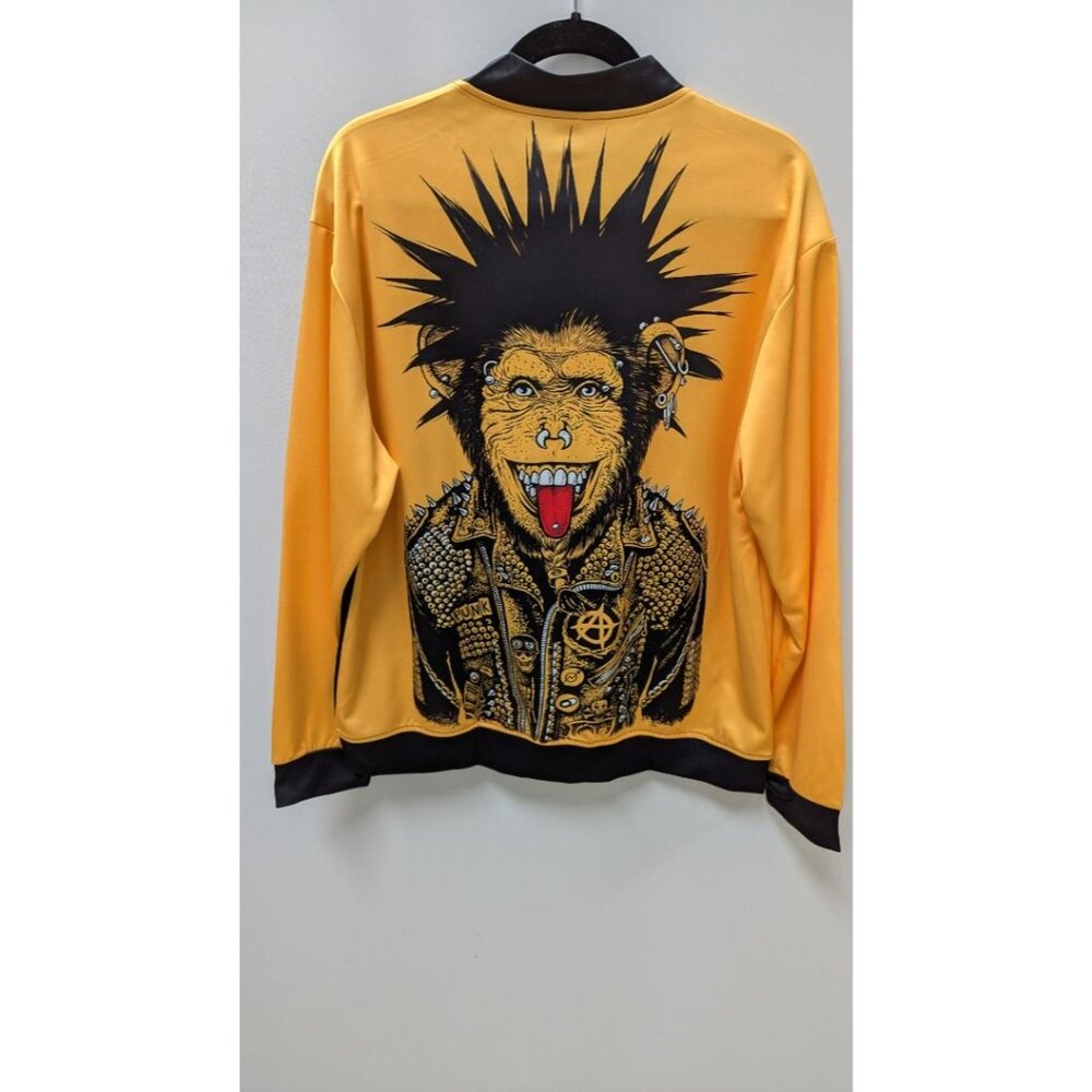 Yellow/Black Printed Graphic Jacket